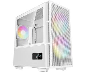 DeepCool CH360 ARGB DIGITAL Micro Tower mATX Vetro temperato USB-C Bianco