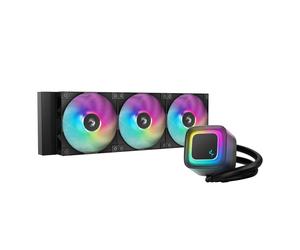 DeepCool LE360 V2 360mm Liquid CPU Cooler, Triple 120mm ARGB Fans, Anti-Leak Tech, Quiet High-Performance Pump, Compatible with NEW