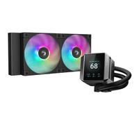 Ventola per PC DeepCool MYSTIQUE 240 ARGB Processore Raffreddatore di liquidi tutto in uno 12 cm Nero 1 pz [R-LX550-BKADSNC-G-1]