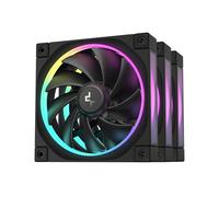 DeepCool Ventola Case Computer 12 cm Nera 3 pz con Illuminazione Multi