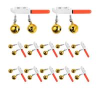 DEEPCRAFF 12 Pezzi Allarme Morso per Pesca Notturna con Luce LED Verde e Campanello, Design Antiscivolo in Abs e Rame, Sensore di Morso Sensibile per Canne da Pesca in Tutte le Condizioni