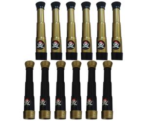 DEEPCRAFF 12pezzi Telescopio Monoculare per Giocattolo Pirata in Resistente Strumento Educativo per Avventure e Osservazioni Distanza Regalo per Ragazzi e Ragazze