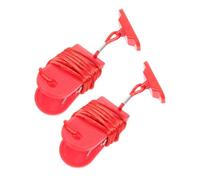 DEEPCRAFF 2 Pezzi Accessorio per Tapis Elettrico Chiave Magnetica Rossa ABS | Sostituzione D’emergenza per Macchina da Corsa, Attacco Comodo, Blocco Operativo senza Chiave, per Sicurezza