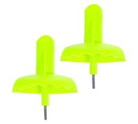 DEEPCRAFF 2 Pezzi Punta di Ricambio per Bastoncino da Trekking in Acciaio | Leggera e Facile da Installare, per Sentieri e Campeggio, Adatta a Uomini e Donne, Colore Giallo
