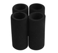 DEEPCRAFF 4 Pezzi Protezione in Spugna per Bomboletta Co2 Nero, Facile da Installare, Antighiaccio, Dimensioni 5x2,8x2,8cm per Bar