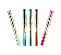 DEEPCRAFF 5 Pezzi Penna Stilografica Ricaricabile, per Studenti Scrittura | Sacchetti per Inchiostro, Plastica e Metallo, Stile Fashion, Pratica di Calligrafia senza Inchiostro