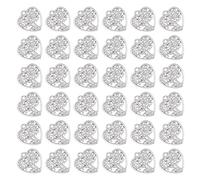 DEEPCRAFF 50 Pezzi Ciondoli in Lega a Forma di Cuore Design Albero Vuoto per Decorazioni Gioielli Fai da Te, Stile Semplice e Unico per Festa e Festival
