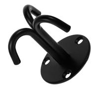 DEEPCRAFF Ancoraggio da Parete per Fascia Elastica, Gancio a Tre Artigli | Nero Installazione Semplice, Acciaio Inossidabile Uso Versatile, per Allenamento Fitness e Yoga