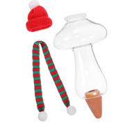 DEEPCRAFF Annaffiatoio Automatico a Fungo Riutilizzabile per Piante in Vaso | Cappello e Sciarpa, Design Creativo e Simpatico, per Irrigazione Domestica e Piante da Interno