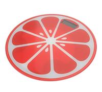 DEEPCRAFF Bilancia Pesapersone Digitale a Forma di Anguria, Bilancia Elettronica Decorativa e Cartoonesca, Abs e Vetro Temperato, Precisione Alta, Automatica, Mini Rotonda, 180kg