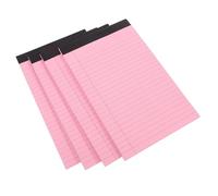 DEEPCRAFF Blocco Appunti A5 Righe 4 Pezzi, Quaderni Pratici in Carta Rossa, Design Semplice e Portatile per Uso Ufficio e Studenti