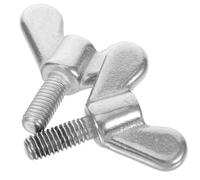 DEEPCRAFF Bullone a Farfalla Resistente e Versatile M6 2 Pezzi in Acciaio Inossidabile Dado per Fissaggio Sicuro senza Attrezzi, per Installazione di Bandiere e Mobili