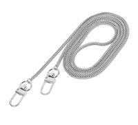 DEEPCRAFF Catena per Borsa e Borsetta, Ricambio 3mm Argento | Accessorio per Creazione Fai, Resistente All’usura, Sgancio Rapido Fibbia, per Borsa e Borsetta