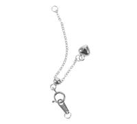 DEEPCRAFF Catena Regolabile in Argento con Cuore per Collane e Cavigliere | Gioielli Fai da Te, con Chiusura a Moschettone, Finitura Lucida, Misura 5, 00x0, 50x0, 20cm
