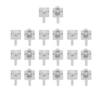 DEEPCRAFF Contatti a Molla per Batteria Aa in Acciaio Argento 20 Pezzi per Scatola Batterie Terminali Positivo e Negativo, Durata Ottimale per Riparazioni Elettroniche e Torce