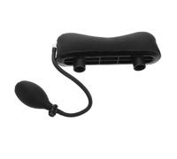DEEPCRAFF Cuscino per Stampelle Gonfiabile, Cuscino Ascellare per Stampelle, Supporto ad Aria Regolabile in Poliuretano Nero, Leggero e Ammortizzante, per Uso Quotidiano e Viaggio,