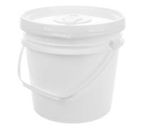 DEEPCRAFF Dispenser con Coperchio e Manico Portatile per Salviette Umidificate in Plastica Bianca Secchio Grande da 5 per Famiglie e Uso in Auto