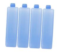 DEEPCRAFF Freezer Pack 4 Pezzi, Reusable Cooler Ice Packs Blu, con Coperchio, 15.50x4.00x4.00 cm, per Conservare Alimenti Freddi