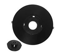 DEEPCRAFF Galleggiante in Plastica Nero per Atomizzatore da Laghetto, Accessorio per Fontane da Esterno Diametro 10,5 Cm, per Acquari e Pompe per Nebulizzatori