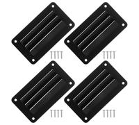 DEEPCRAFF Griglia a Lamelle per Aerazione Cabina Bianca in Nylon per RV | Copertura Ventilata Rettangolare, Resistenza Agli Spruzzi D'acqua, Manutenzione Semplice, per Caravan e Bocche Marine