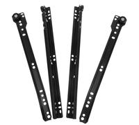 DEEPCRAFF Guide per Cassetti da Montaggio Inferiore in Ferro Nero, Kit | Mobili e Lavori Fai, Struttura Resistente, Uso Versatile, Accessorio per Guide e Binari