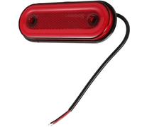 DEEPCRAFF Luce Laterale Segnale per Camion e Rimorchi 12v 24v 5w Rossa | PC e ABS, 500 Lm ad Alta Luminosità, Lunga Durata, per Carrelli e Camper