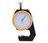 DEEPCRAFF Misuratore di Spessore Quadrante Bianco in Acciaio per Pelle e Lamiere, Portatile e Preciso Campo di Misura 0-10mm per Controllo Industriale
