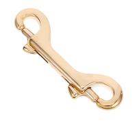 DEEPCRAFF Moschettone Doppio in Ottone Oro 90mm Chiusura a Scatto Extra Sicura e Molla per Borse, Accessori per Clip Portachiavi e Cinghie, per Viaggio