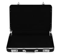 DEEPCRAFF Porta Biglietti da Visita Spazio Ampio e Protezione Garantita Nero in Lega di Alluminio a Forma di Valigia Organizer Portatile per Ufficio e Viaggi