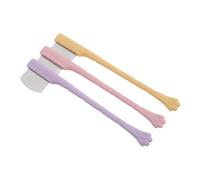 DEEPCRAFF Set 3 Pezzi Spazzola la Toelettatura di Cani e Gatti, Pettine Delicato in Abs e Acciaio Inox per Rimuovere le Lacrime, per Pulizia Occhi a Casa