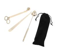 DEEPCRAFF Set Include Spegnicandele 3 in 1 in Acciaio Inossidabile Accessori per Candele Oro con Design Ergonomico e Manico Taglia Stoppino e Custodia Porta Accessori