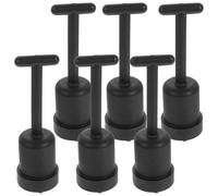 DEEPCRAFF Strumento di Rimozione Anello Portalampada Robusto e Facile da Maneggiare in Plastica Nero 6 Pezzi Kit per Lampade da Terra e Lampadari