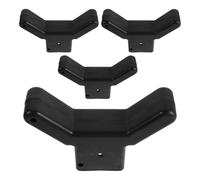 DEEPCRAFF Supporto per Rami Alberi 4pezzi in Plastico Nero per Frutteto | Regolazione di Altezza e Angolo, Include Fasce e Cuscinetti Tampone, per Pere e Pesche