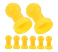 DEEPCRAFF Tappi per Trampolino in Plastica Gialla 8 Pezzi Copritubo per Aste e Pali Trampolino Facile Installazione e Sicurezza per Riparazione e Fissaggio