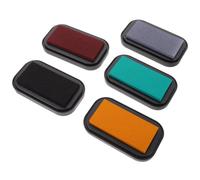 DEEPCRAFF Timbri Inchiostro a Base d'Acqua 5 Pezzi, Inchiostro Archivistico Portatile Spugna in Plastica, per Viaggi e Diario Manuale