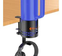 Deeper - Supporto per tazza da scrivania con gancio per cuffie, 2 in 1,360°, girevole a 1,360°, per scrivania o tavolo, accessori da ufficio per scrivania per contenere bottiglie YETI Stanley, robusto