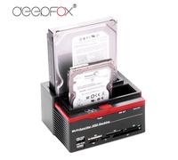 DeepFox 2.5/3.5 "SATA IDE HDD Docking Station Clone HDD Custodia USB 2 Porte USB 2.0 Tipo C Hub Lettore di schede MS/M2/XD/CF/SD/TF