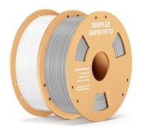 DEEPLEE Filamento per stampa PETG RAPID 1,75 mm 1 kg Filamento bianco x1 Grigio x1