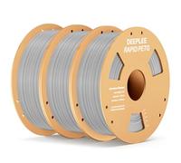 DEEPLEE Filamento per stampa PETG RAPID 1,75 mm 1 kg Filamento grigio x3