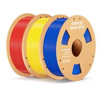 DEEPLEE Filamento per stampa PETG RAPID 1,75 mm 1 kg Filamento Rosso x1 Giallo x1 Blu x1
