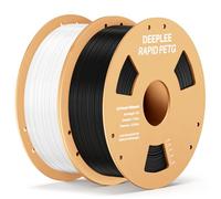 DEEPLEE Filamento per stampa PETG RAPID 1,75 mm 1 kg Nero x1 Bianco x1