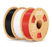 DEEPLEE Filamento per stampa PETG RAPID 1,75 mm 1 kg Nero x1 Bianco x1 Rosso x1