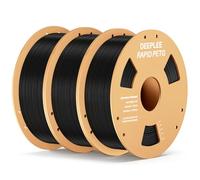 DEEPLEE Filamento per stampa PETG rapido 1,75 mm 1 kg Nero x3