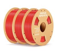 DEEPLEE Filamento per stampa PETG rapido 1,75 mm, 1 kg, rosso x3