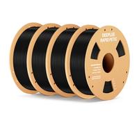 DEEPLEE Filamento per stampa RAPID PETG 1,75 mm 1 kg Filamento nero x4