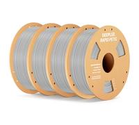 DEEPLEE Filamento per stampa RAPID PETG 1,75 mm (1 kg), grigio x4