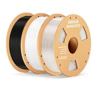 DEEPLEE Filamento per stampa RAPID PETG 1,75 mm 1 kg Nero x1 Bianco x1 Trasparente x1