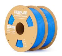 DEEPLEE Filamento PLA Basic 1.75 mm, Pack da 2 kg (2×1 kg) Azzurro, Precisione ±0.02 mm, Avvolgimento Antiostruzione per Stampanti FDM