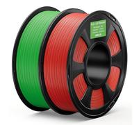 DEEPLEE PL 2.0 1,75 mm, Set 2 Colori, 2kg, +/-0,02 mm, per Stampanti FDM | Set 2 colori: Rosso, Verde Prato. Alta tenacità, stampa 3D precisa.