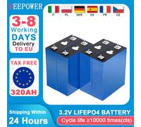 DEEPOWER Lifepo4 batterie 3.2V 320AH Cellulare ricaricabile Grado A Barre omnibus gratuite nouveau 10000 Cicli pour batterie au L 12PCS